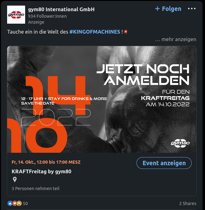 linkedIn Ad example