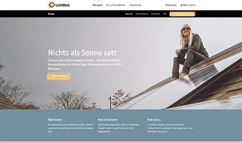 LichtBlick Website - Paid Social Ad