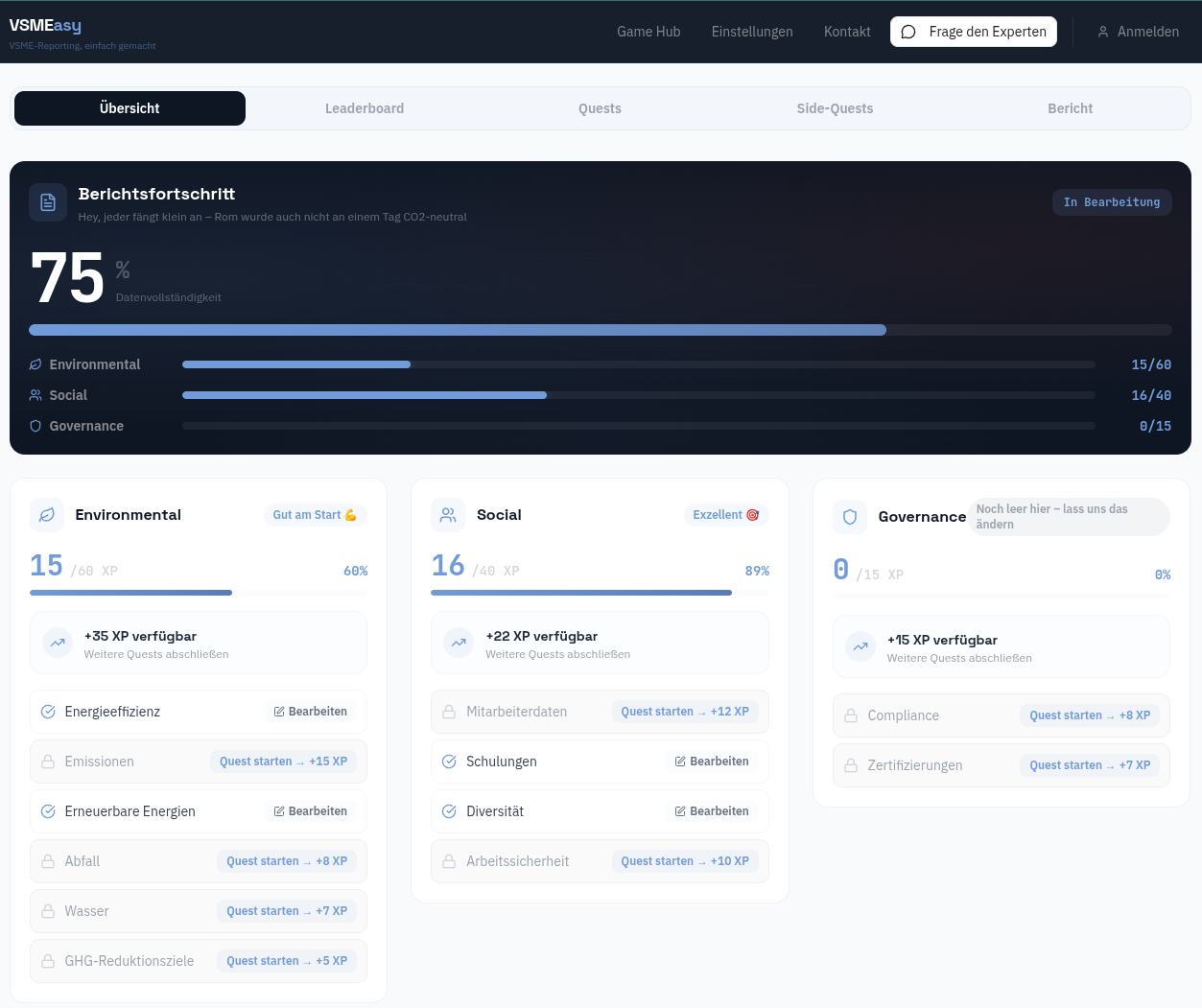 VSMEasy Dashboard
