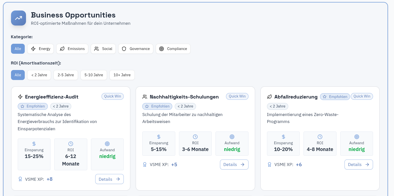 VSMEasy Business Opportunities – Nachhaltigkeit als Geschäftschance